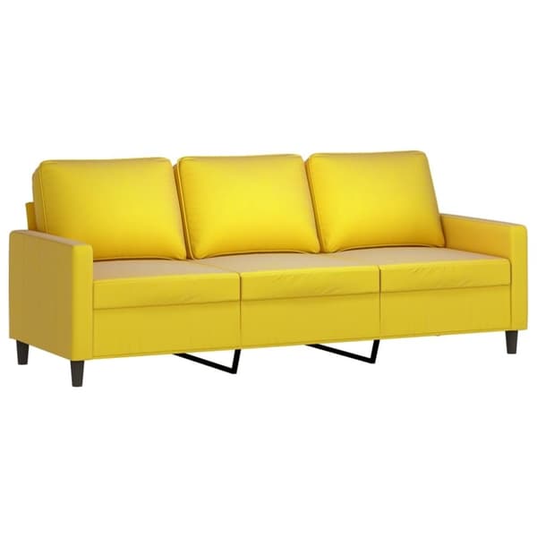 vidaXL sofasæt 4 dele velour gul