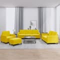 Miniatyrbillede 10 af 10: vidaXL sofasæt 4 dele velour gul