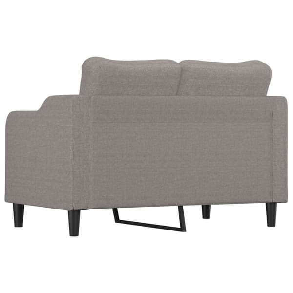 vidaXL 2-sitssoffa taupe 140 cm tyg