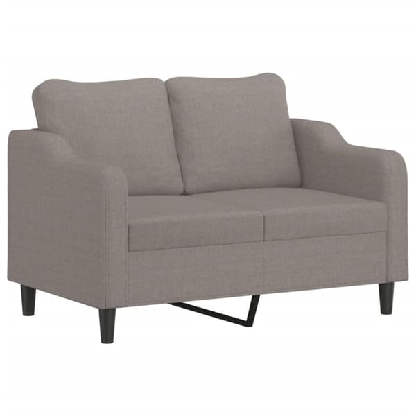 vidaXL 2-sitssoffa taupe 140 cm tyg