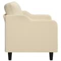 Miniatyrbillede 3 af 8: vidaXL 2-personers sofa 120 cm stof cremefarvet
