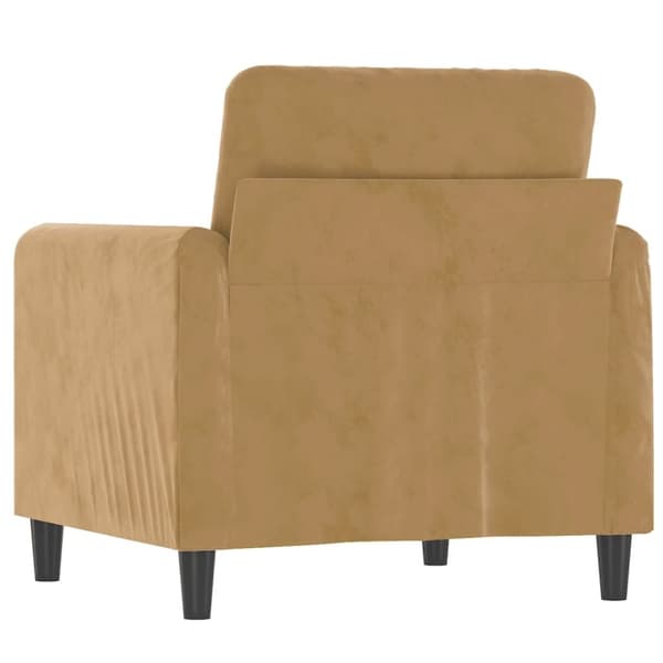 vidaXL Fåtölj Brun 60 cm sammet
