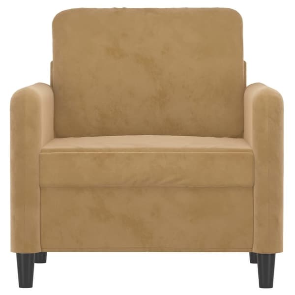vidaXL Fåtölj Brun 60 cm sammet