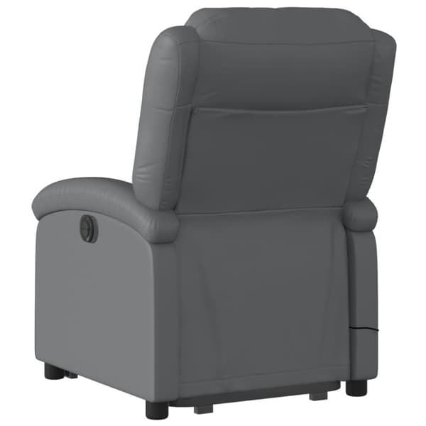 vidaXL løftestol med massagefunktion kunstlæder grå