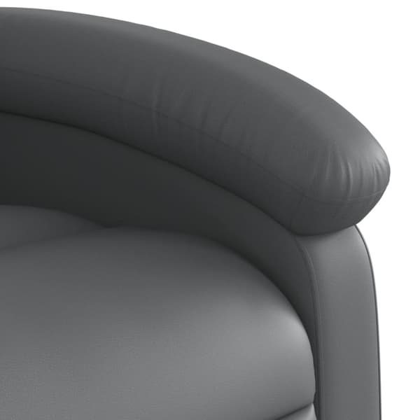 vidaXL løftestol med massagefunktion kunstlæder grå