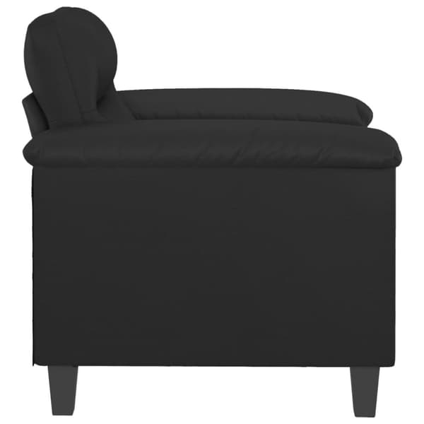 vidaXL Fåtölj svart 60 cm konstläder