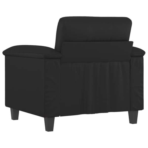 vidaXL Fåtölj svart 60 cm konstläder