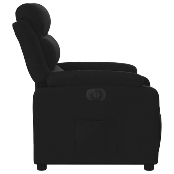 vidaXL Elektrisk reclinerfåtölj svart tyg