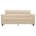 Miniatyrbillede 3 af 8: vidaXL 2-personers sofa 140 cm mikrofiberstof cremefarvet