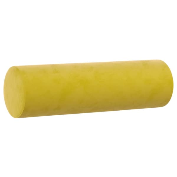 vidaXL 2-personers sofa med pyntepuder 140 cm velour gul