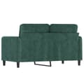 Miniatyrbillede 4 af 8: vidaXL 2-personers sofa 120 cm fløjl mørkegrøn