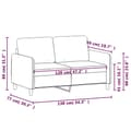 Miniatyrbillede 7 af 8: vidaXL 2-personers sofa 120 cm fløjl mørkegrøn