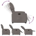 Miniatyrbild 5 av 11: vidaXL Elektrisk reclinerfåtölj med uppresningshjälp taupe tyg