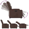 Miniatyrbild 7 av 11: vidaXL Reclinerfåtölj med uppresningshjälp brun konstläder