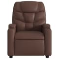 Miniatyrbild 9 av 11: vidaXL Reclinerfåtölj med uppresningshjälp brun konstläder