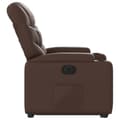 Miniatyrbild 10 av 11: vidaXL Reclinerfåtölj med uppresningshjälp brun konstläder