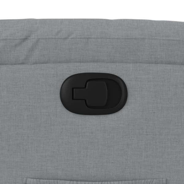 vidaXL Reclinerfåtölj ljusgrå tyg
