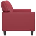 Miniatyrbillede 3 af 8: vidaXL 2-personers sofa 140 cm kunstlæder vinrød