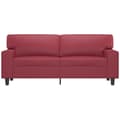 Miniatyrbillede 2 af 8: vidaXL 2-personers sofa 140 cm kunstlæder vinrød