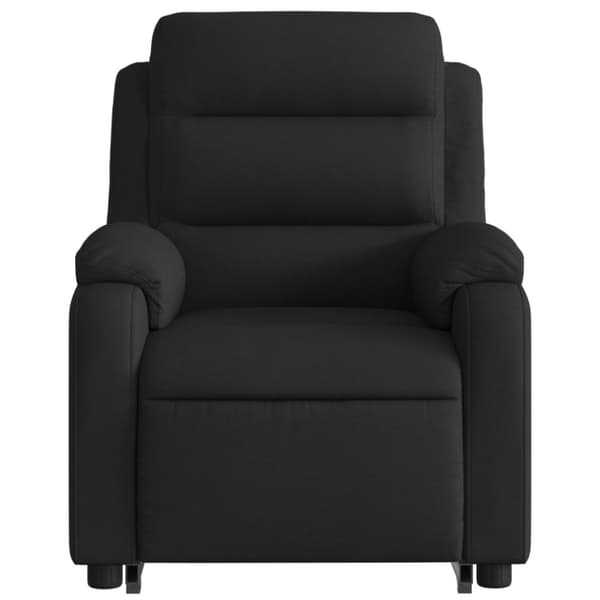 vidaXL Elektrisk reclinerfåtölj med uppresningshjälp svart tyg