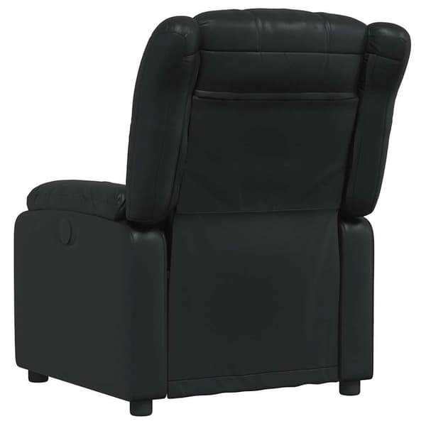 vidaXL Massagefåtölj svart konstläder