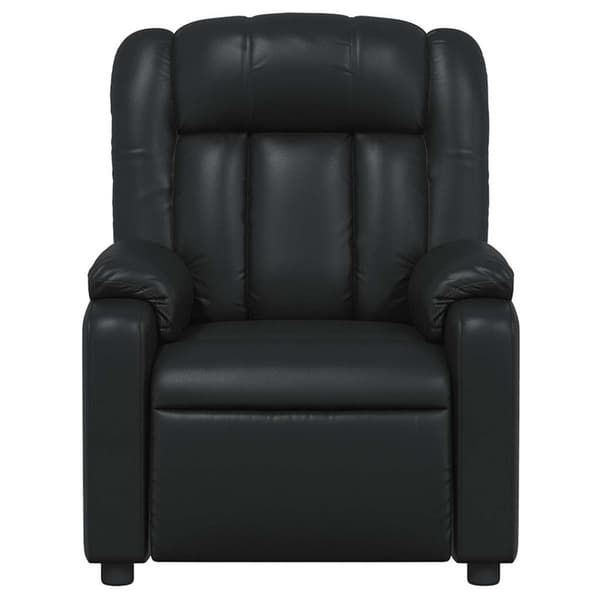 vidaXL Massagefåtölj svart konstläder