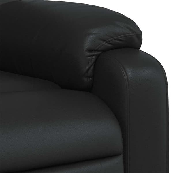 vidaXL Massagefåtölj svart konstläder