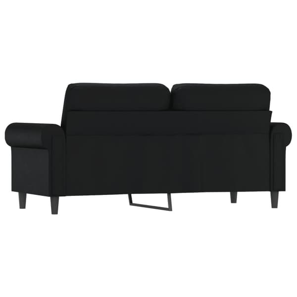 vidaXL 2-personers sofa 140 cm kunstlæder sort