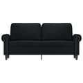 Miniatyrbillede 2 af 8: vidaXL 2-personers sofa 140 cm kunstlæder sort