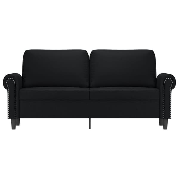 vidaXL 2-personers sofa 140 cm kunstlæder sort