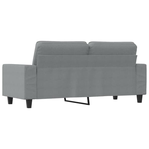 vidaXL 2-sitssoffa ljusgrå 140 cm tyg