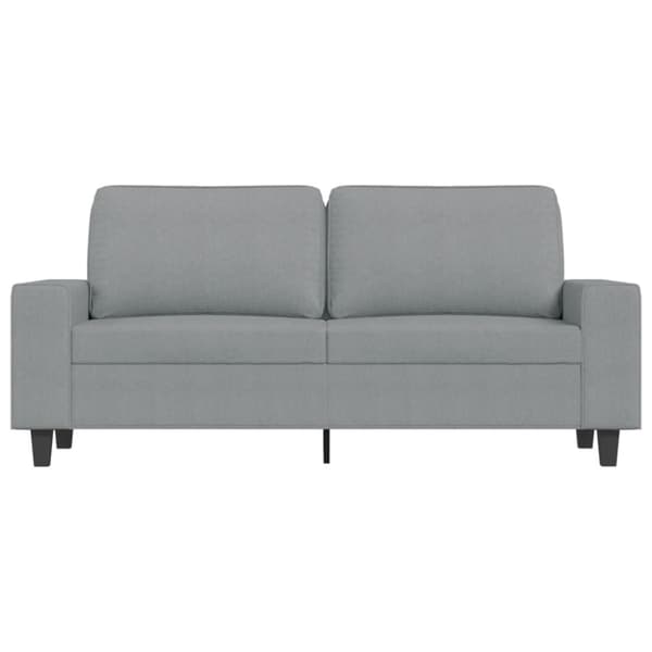 vidaXL 2-sitssoffa ljusgrå 140 cm tyg