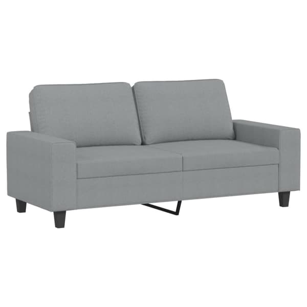 vidaXL 2-sitssoffa ljusgrå 140 cm tyg