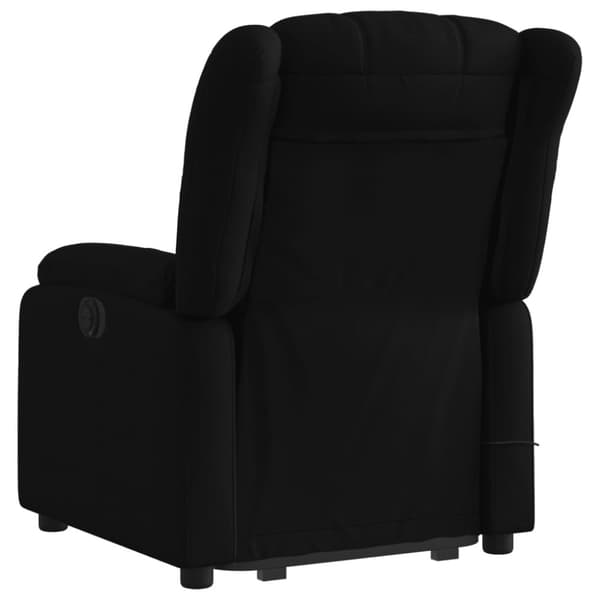 vidaXL elektrisk massagestol med løftefunktion stof sort