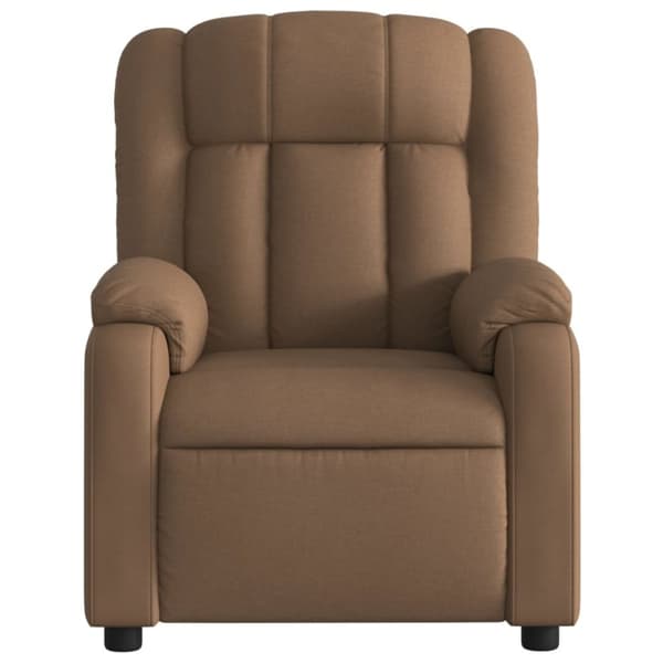 vidaXL Reclinerfåtölj brun tyg