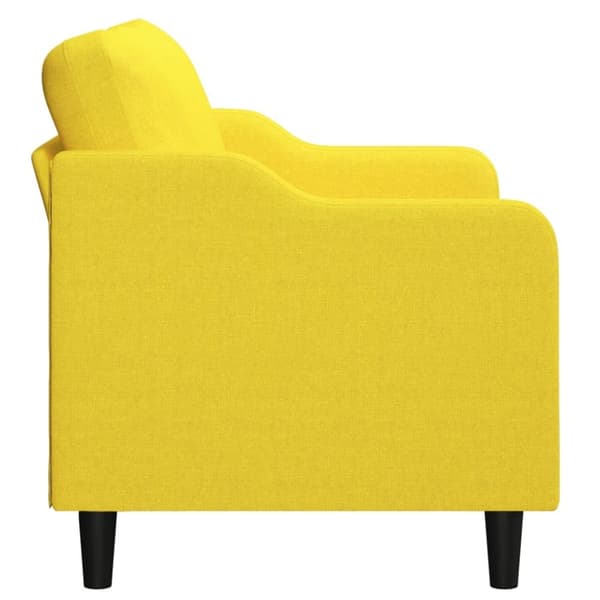 vidaXL 2-personers sofa 140 cm stof lysegul