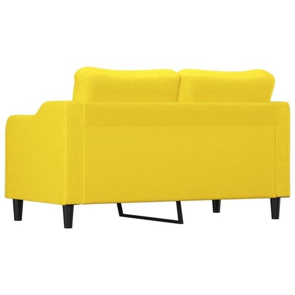 vidaXL 2-personers sofa 140 cm stof lysegul