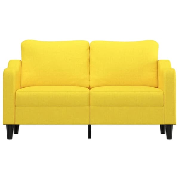 vidaXL 2-personers sofa 140 cm stof lysegul