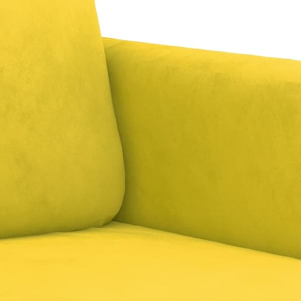 vidaXL 2-personers sofa 140 cm fløjl gul