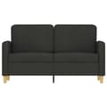 Miniatyrbillede 3 af 8: vidaXL 2-personers sofa 120 cm stof sort