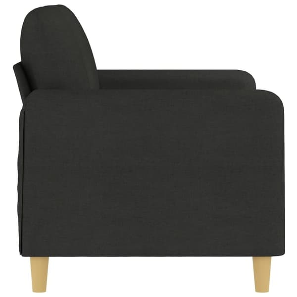 vidaXL 2-personers sofa 120 cm stof sort