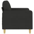 Miniatyrbillede 4 af 8: vidaXL 2-personers sofa 120 cm stof sort