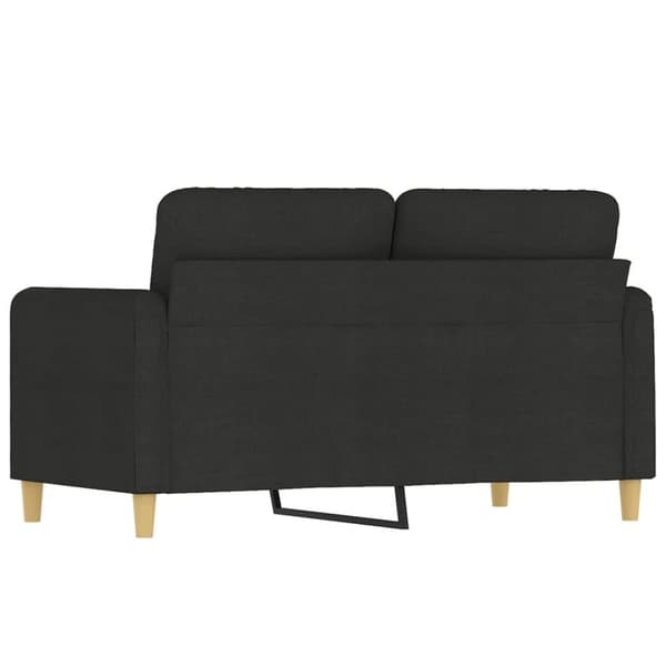 vidaXL 2-personers sofa 120 cm stof sort