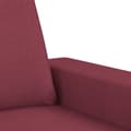 Miniatyrbillede 5 af 9: vidaXL sofasæt 3 dele stof vinrød