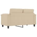 Miniatyrbillede 5 af 8: vidaXL 2-personers sofa 120 cm mikrofiberstof cremefarvet