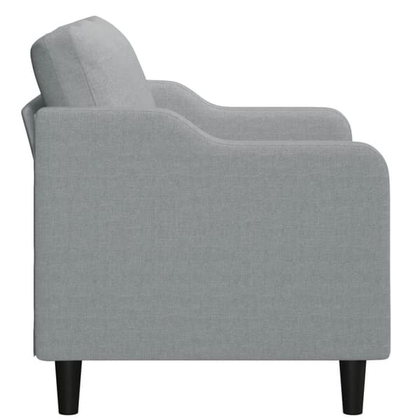 vidaXL 2-personers sofa 120 cm stof lysegrå