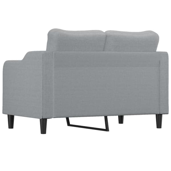 vidaXL 2-personers sofa 120 cm stof lysegrå