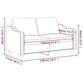 Miniatyrbillede 7 af 8: vidaXL 2-personers sofa 120 cm stof lysegrå
