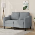 Miniatyrbillede 8 af 8: vidaXL 2-personers sofa 120 cm stof lysegrå