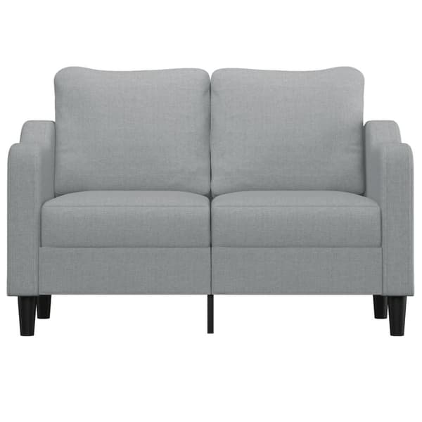 vidaXL 2-personers sofa 120 cm stof lysegrå